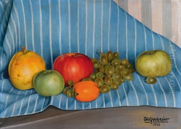 Natura Morta Con Frutta Oil Painting by  Cagnaccio di San Pietro