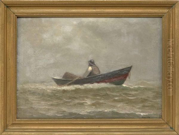 Fisherman In A Dory by Charles Drew Cahoon