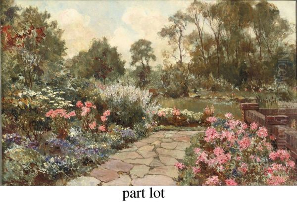 The Arboretum Trompenburg At The Groene Wetering, Kralingen,rotterdam In Bloom Oil Painting by Gerard Altmann