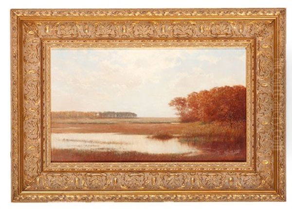 Marsh Landscape, Tonalist School by Charles Drew Cahoon