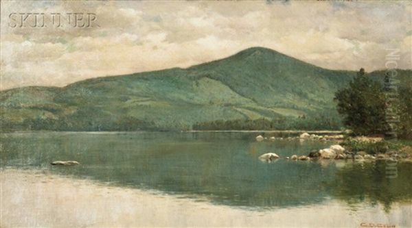 View Of Clearwater Pond, Farmington, Maine Oil Painting by Charles Drew Cahoon