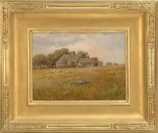 A Cape Cod Home Oil Painting by Charles Drew Cahoon