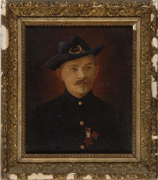 Portrait Of G.a.r. Officer James Caffrey by Charles Drew Cahoon