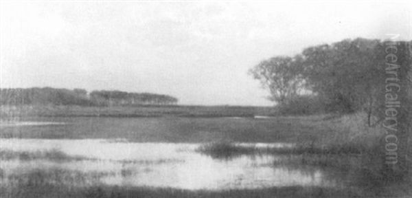 Pleasant Bay Marsh Oil Painting by Charles Drew Cahoon