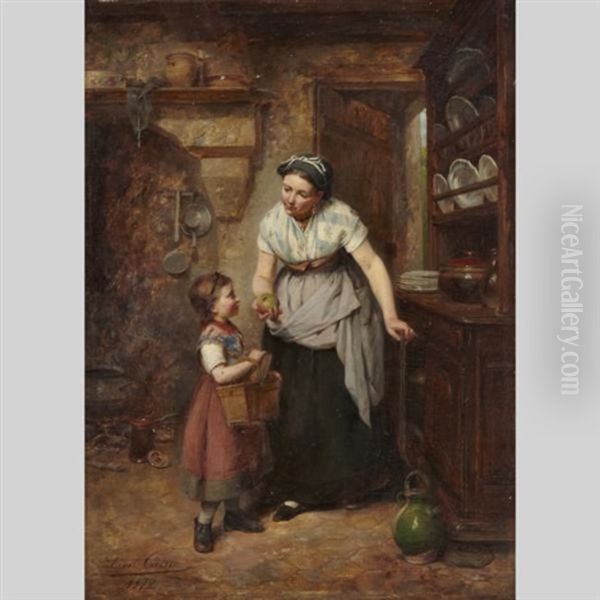 An Apple For The Day by Leon Emile Caille