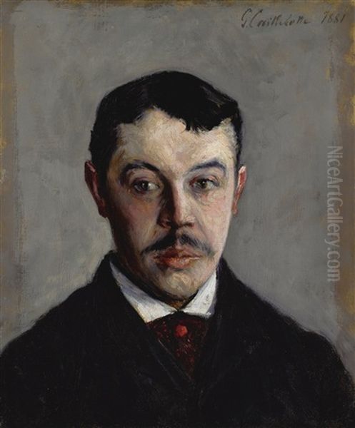 Portrait D'homme Oil Painting by Gustave Caillebotte