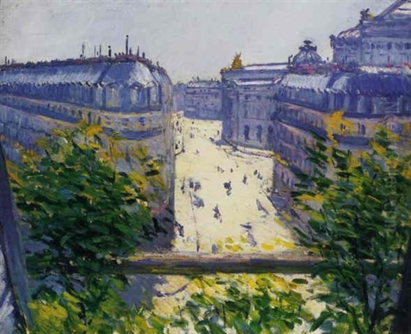 La Rue Halevy, Vu D'un Balcon Oil Painting by Gustave Caillebotte