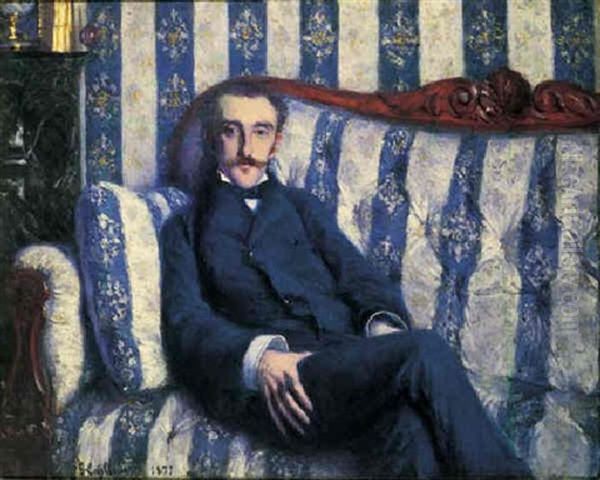 Portrait De Monsieur R. Oil Painting by Gustave Caillebotte