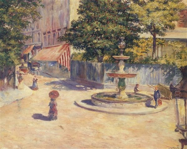 La Place Saint-georges Oil Painting by Gustave Caillebotte