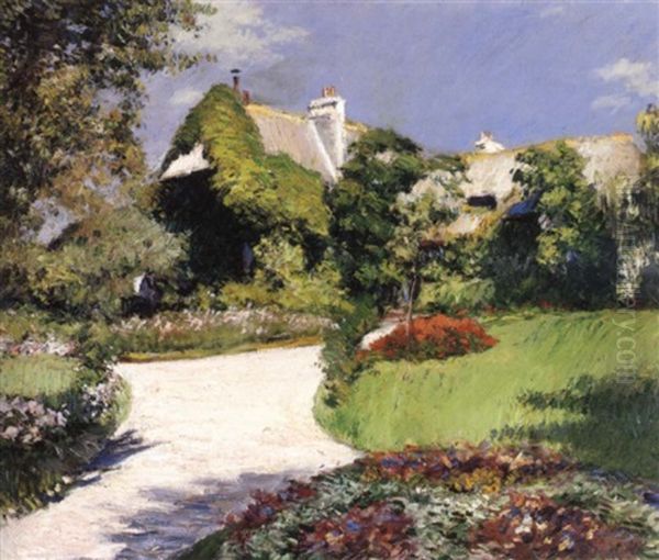 La Chaumiere, Trouville Oil Painting by Gustave Caillebotte