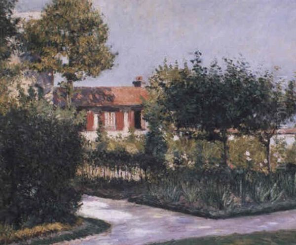 Maison Et Jardin En Normandie Oil Painting by Gustave Caillebotte