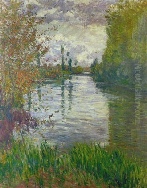 Le Petit Bras De La Seine En Automne Oil Painting by Gustave Caillebotte