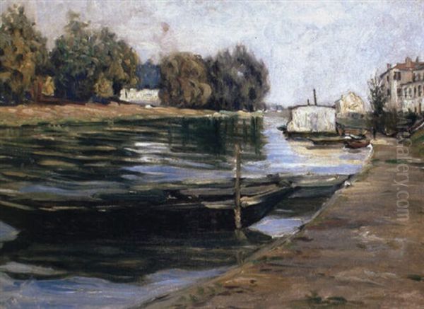 Bords De La Seine Oil Painting by Gustave Caillebotte