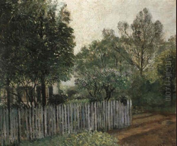 La Maison Dans Les Arbres Oil Painting by Gustave Caillebotte