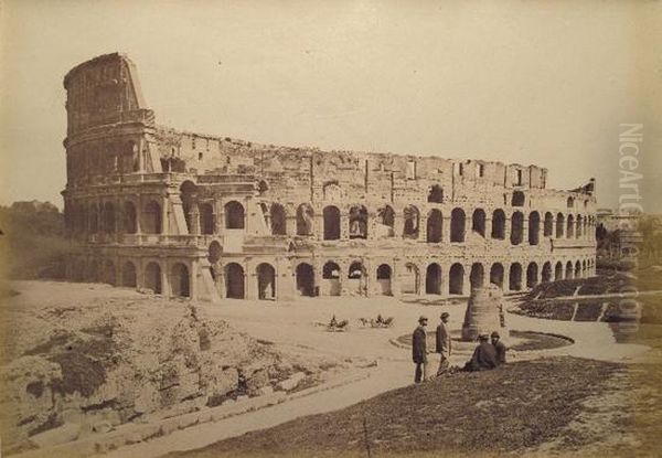 Colosseo E Meta Sudans Oil Painting by Gioacchino Altobelli