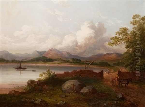 Brodick Bay, Isle Of Arran Oil Painting by John Cairns