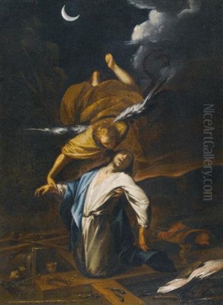 The Agony In The Garden Oil Painting by Francesco del Cairo