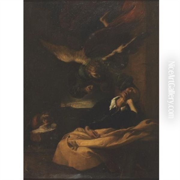 Joseph's Dream Oil Painting by Francesco del Cairo