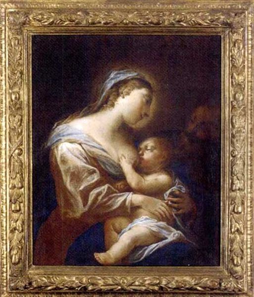 The Holy Family Oil Painting by Francesco del Cairo