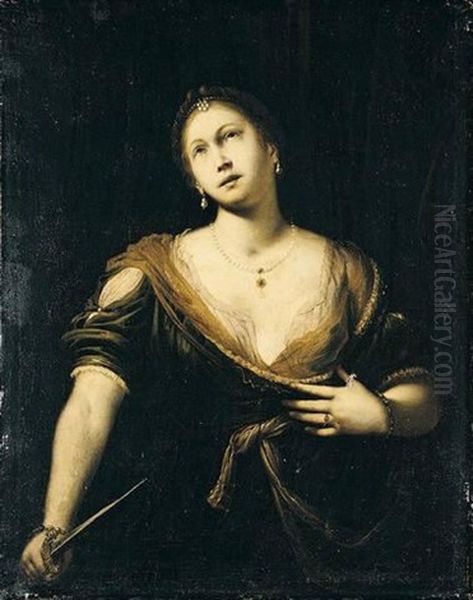 Lucretia Oil Painting by Francesco del Cairo