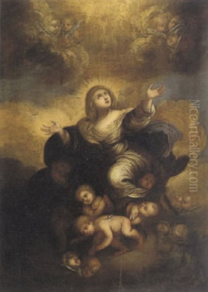 Vergine Assunta In Cielo Oil Painting by Francesco del Cairo