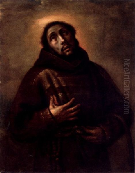 The Ecstasy Of Saint Francis Oil Painting by Francesco del Cairo