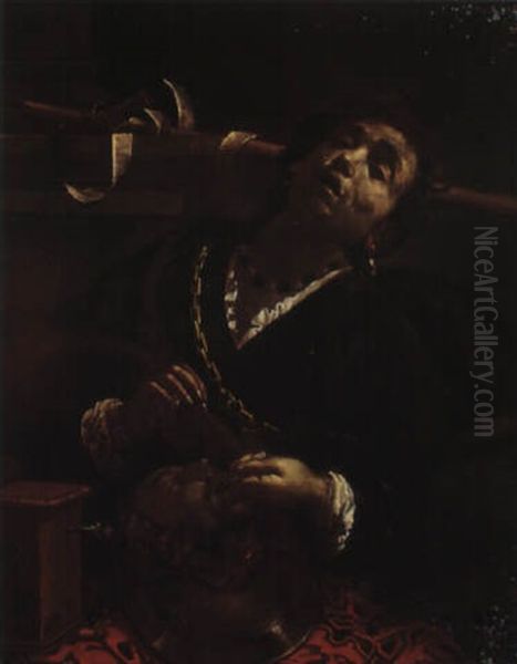 Herodiade Et La Tete De Saint Jean Baptiste Oil Painting by Francesco del Cairo