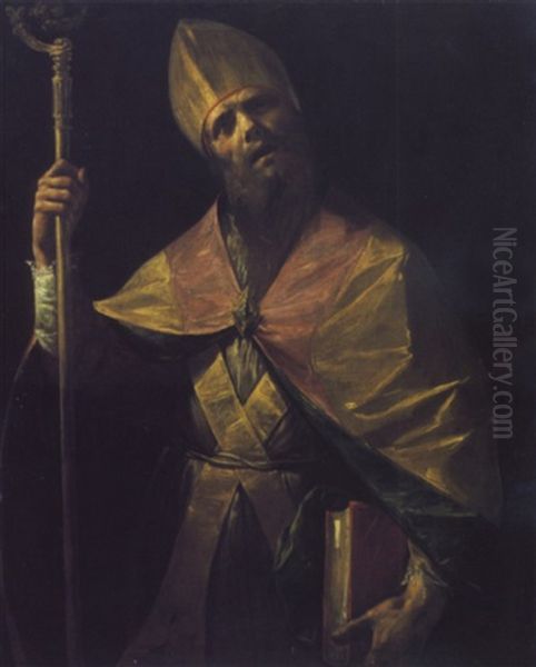 Sant' Ambrogio Oil Painting by Francesco del Cairo