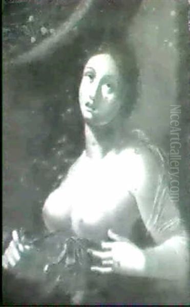 Lucrece Oil Painting by Francesco del Cairo