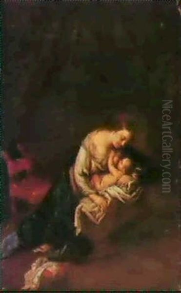 Vierge A L'enfant Oil Painting by Francesco del Cairo