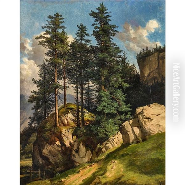 Seelisberg Oil Painting by Alexandre Calame