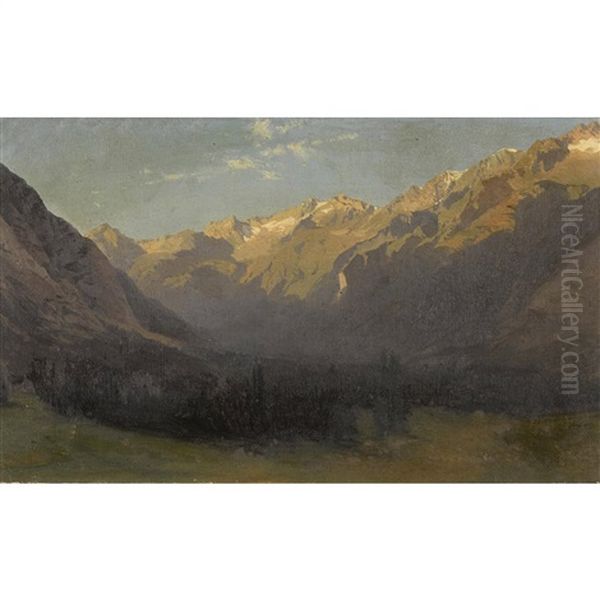 Berglandschaft Oil Painting by Alexandre Calame