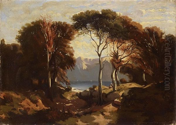 L'automne Oil Painting by Alexandre Calame