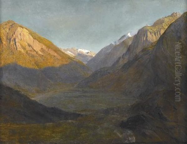 An Der Grimsel Oil Painting by Alexandre Calame