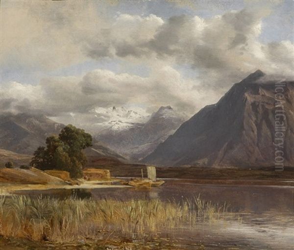 Seelandschaft Oil Painting by Alexandre Calame