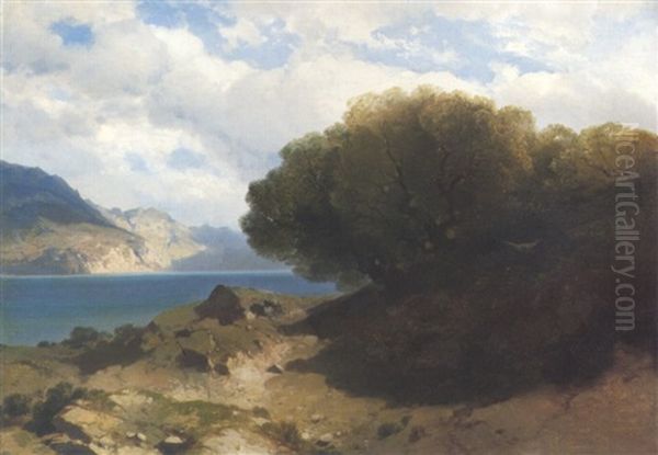 Brienzersee Oil Painting by Alexandre Calame