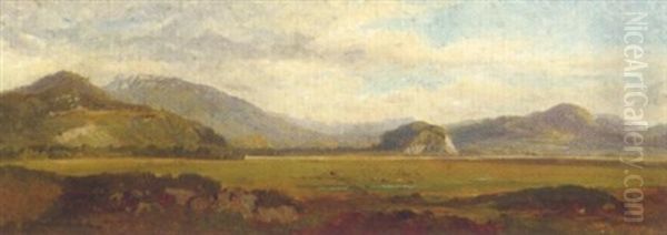 Landschaft In Savoyen Oil Painting by Alexandre Calame