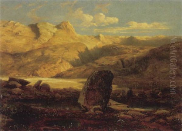 Route Du Grimsel Oil Painting by Alexandre Calame