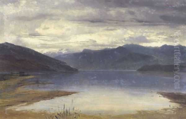 Thunersee Oil Painting by Alexandre Calame