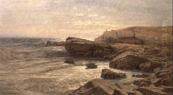 La Cote Genes Oil Painting by Jean-Baptiste-Arthur Calame