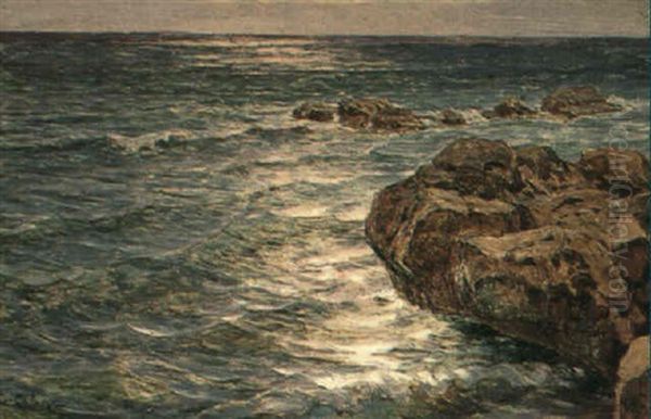 Marine Oil Painting by Jean-Baptiste-Arthur Calame