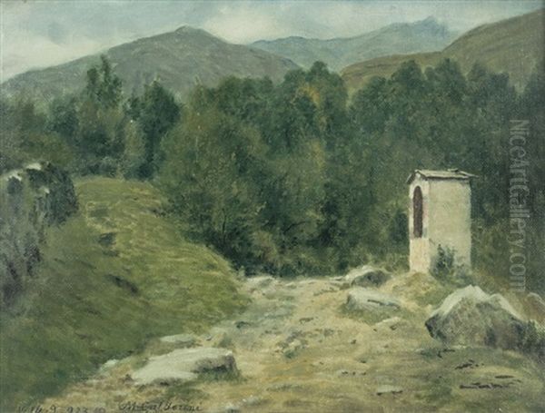 Paesaggio Con Cappelletta Oil Painting by Marco Calderini