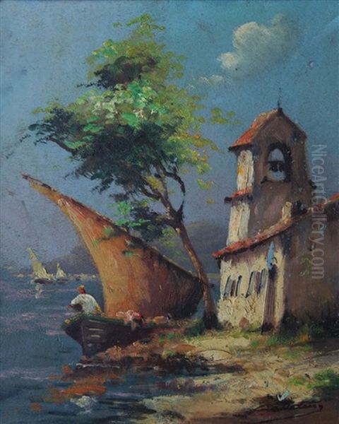 Untitled Oil Painting by Charles Clement Calderon