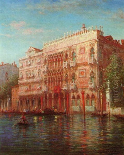 The Doges Palace by Charles Clement Calderon