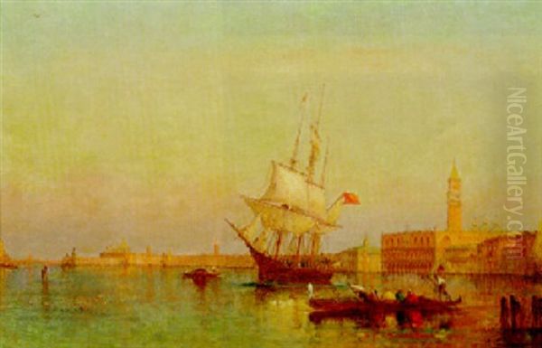 The Bacino Di San Marco, Venice Oil Painting by Charles Clement Calderon