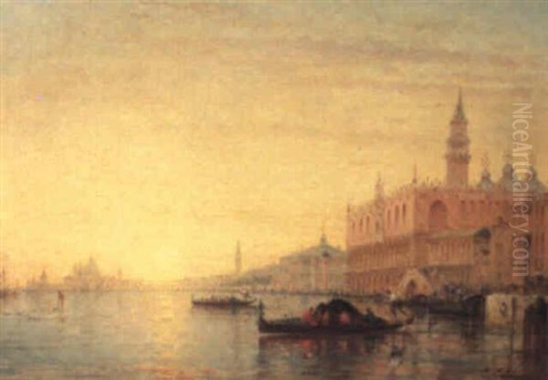 The Bacino, Venice Oil Painting by Charles Clement Calderon