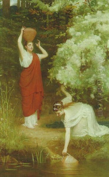 The Virgin's Bower Oil Painting by Philip Hermogenes Calderon