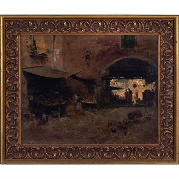 Street Scene Oil Painting by John (Giovanni) Califano