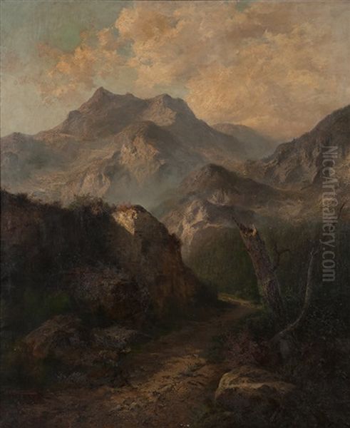 In The Pyrenees Oil Painting by John (Giovanni) Califano