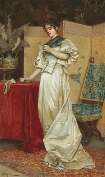 The Love Letter Oil Painting by John (Giovanni) Califano